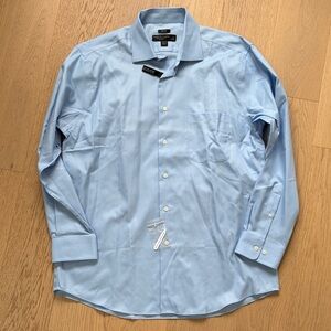 Pronto Uomo Men’s Light Blue Dress Shirt - Spread Collar